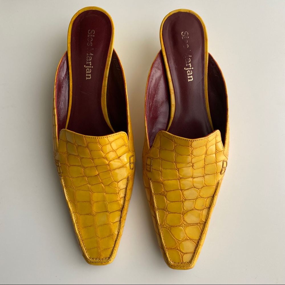 SIES MARJAN Robin Croc Embossed Mule